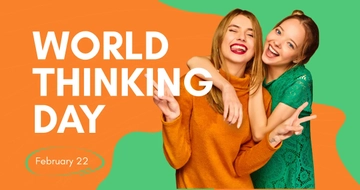 Free World Thinking Day Facebook Post Template to Edit Online