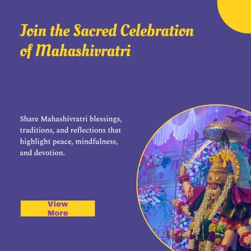 Free Happy Mahashivratri Linkedin Post Template to Edit Online