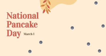 Free National Pancake Day Facebook Post Template to Edit Online