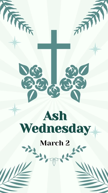 Free Ash Wednesday Whatsapp Post Template to Edit Online