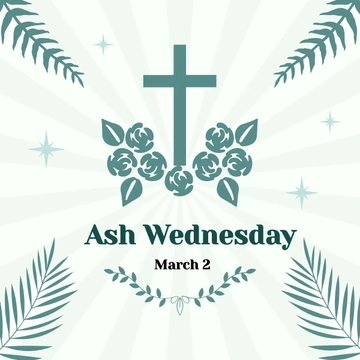 Free Ash Wednesday LinkedIn Post Template to Edit Online