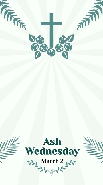 Free Ash Wednesday Snapchat Geofilter Template to Edit Online