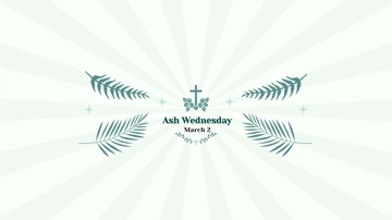Free Ash Wednesday YouTube Banner Template to Edit Online