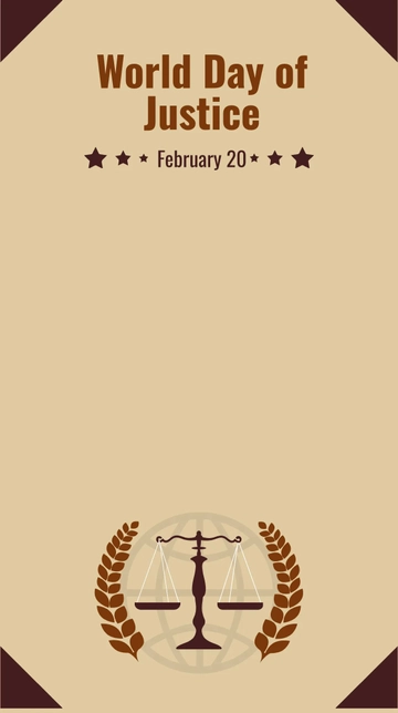 Free World Day Of Social Justice Snapchat Geofilter Template to Edit Online