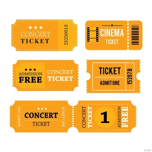 Transparent Ticket Vector