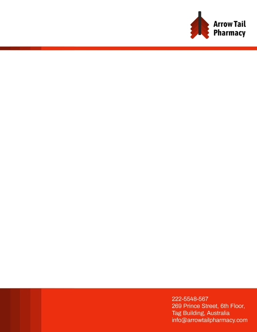 Professional Pharmacy Letterhead Design