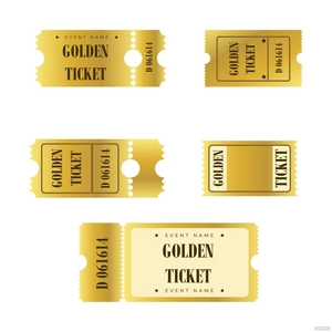 Golden Ticket Vector