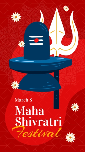 Free Maha Shivratri Festival Whatsapp Post Template to Edit Online