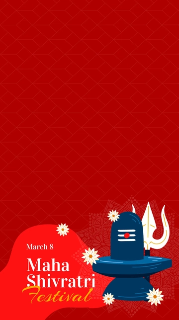 Free Maha Shivratri Festival Snapchat Geofilter Template to Edit Online
