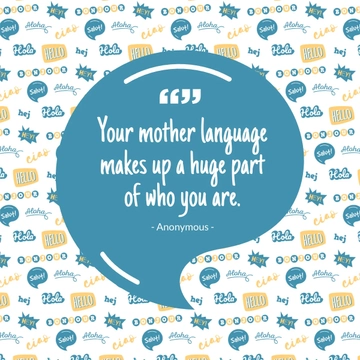 Free International Mother Language Day Quote Linkedin Post Template to Edit Online