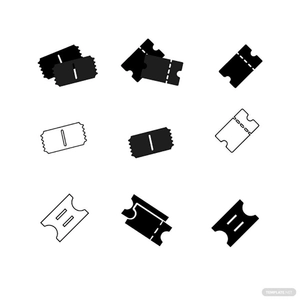 Ticket Icon Vector