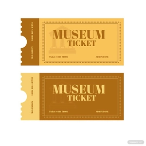Museum Ticket Vector