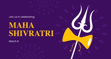 Free Maha Shivratri Event Facebook Post Template to Edit Online