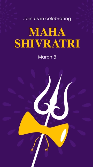 Free Maha Shivratri Event Instagram Story Template to Edit Online
