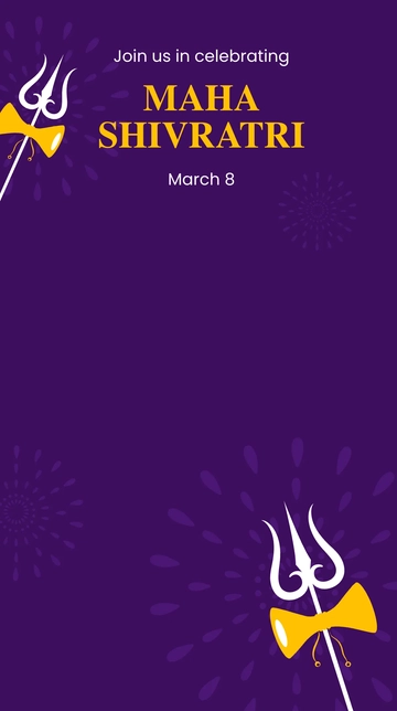 Free Maha Shivratri Event Snapchat Geofilter Template to Edit Online
