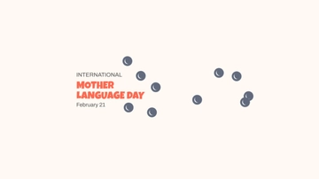 Free International Mother Language Day Youtube Banner Template to Edit Online