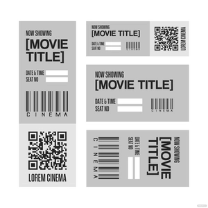 Blank Movie Ticket Vector