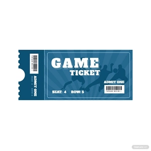 Game Ticket Vector