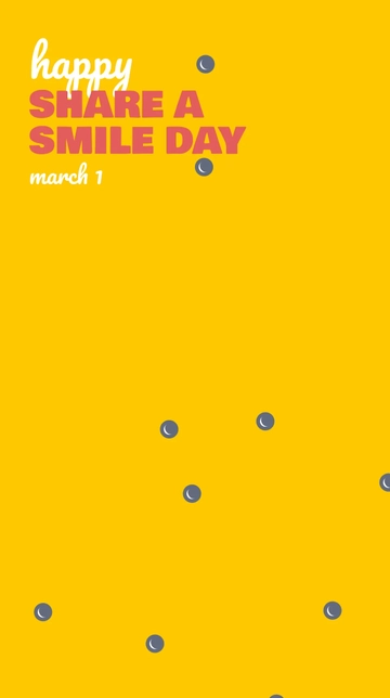 Free Happy Share A Smile Day Snapchat Geofilter Template to Edit Online