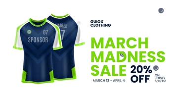 Free March Madness Sale Facebook Post Template to Edit Online