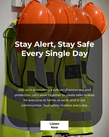 Free National Safety Day Instagram Post Template to Edit Online