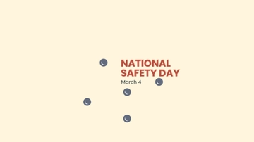 Free National Safety Day Youtube Banner Template to Edit Online