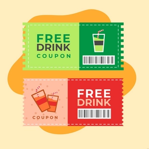 Drink Coupon Illustration
