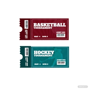 Sports Ticket Vector