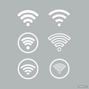 White Wifi Vector
