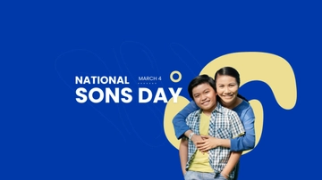 Free National Sons Day Youtube Banner Template to Edit Online