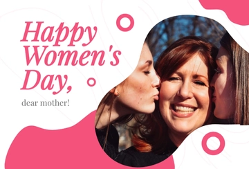 Free Women's Day Card For Mom Template to Edit Online