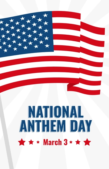 Free National Anthem Day Poster Template to Edit Online