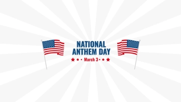 Free National Anthem Day YouTube Banner Template to Edit Online