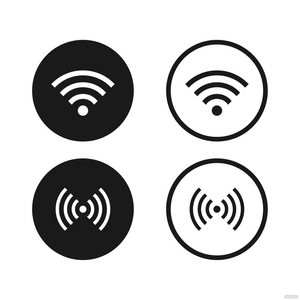 WiFi Circle Vector