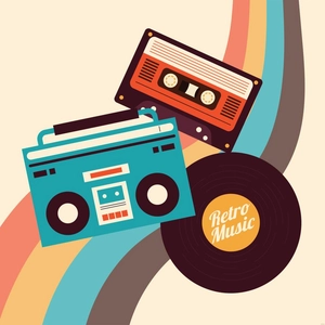 Retro Music Illustration