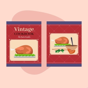 Vintage Cookbook Illustration