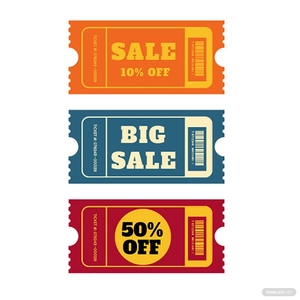 Sale Ticket Vector