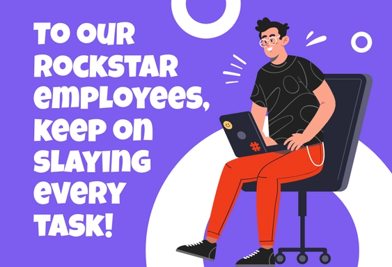 Free Funny Employee Apppreciation Card Template to Edit Online