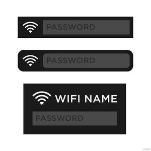 WiFi Password Vector