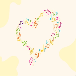 Heart Music Illustration