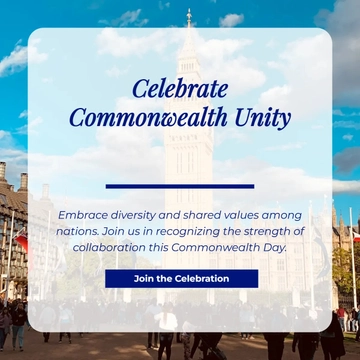 Free Commonwealth Day LinkedIn Post Template to Edit Online