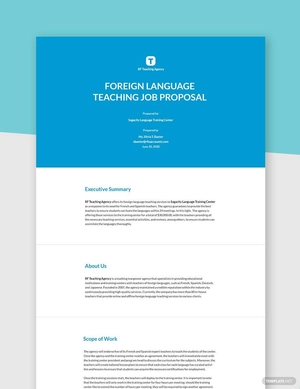 Job Proposal Template