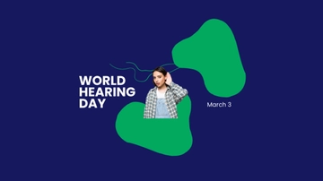 Free World Hearing Day Youtube Banner Template to Edit Online