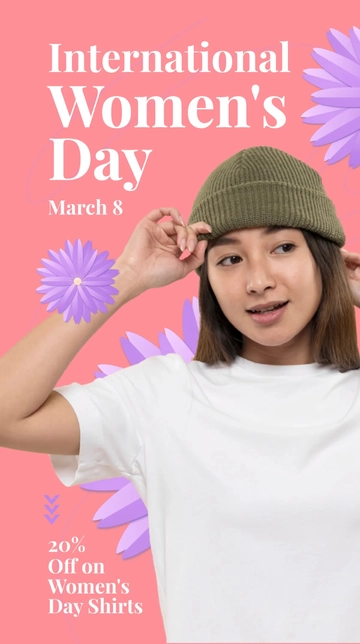 Free Women's Day Offer Instagram Story Template to Edit Online