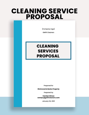Cleaning Proposal Template