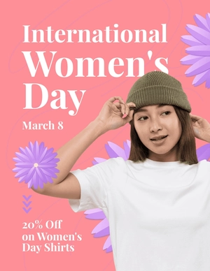 Women's Day Offer Flyer Template