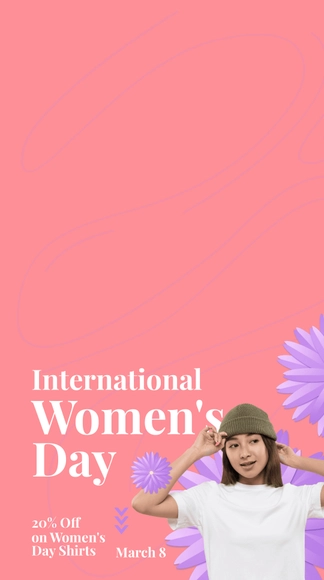 Free Women's Day Offer Snapchat Geofilter Template to Edit Online