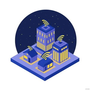 City WiFi Vector