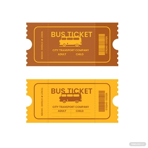 Bus Ticket Vector