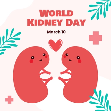 Free World Kidney Day Instagram Post Template to Edit Online